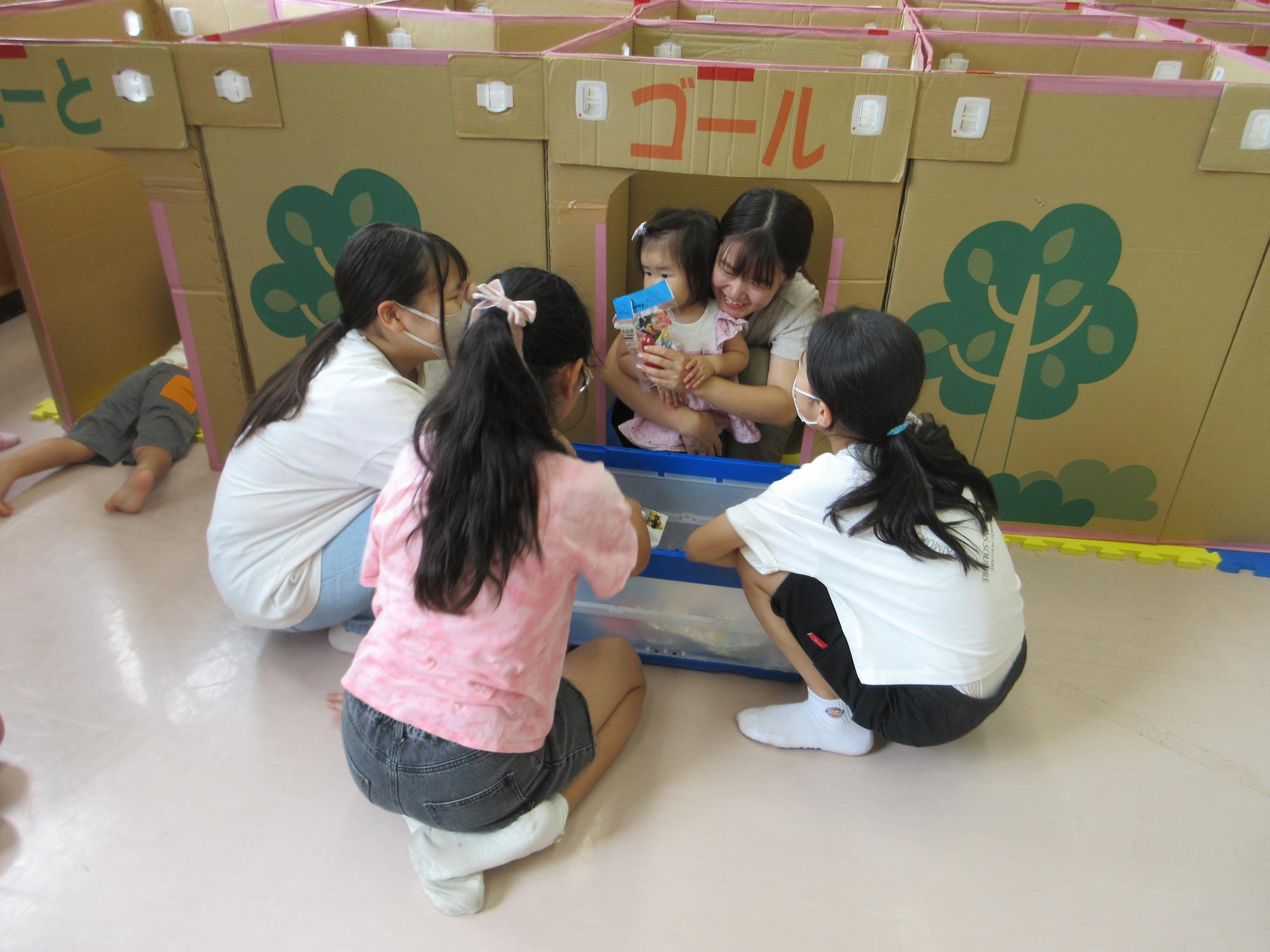 ゴールした幼児さんの様子