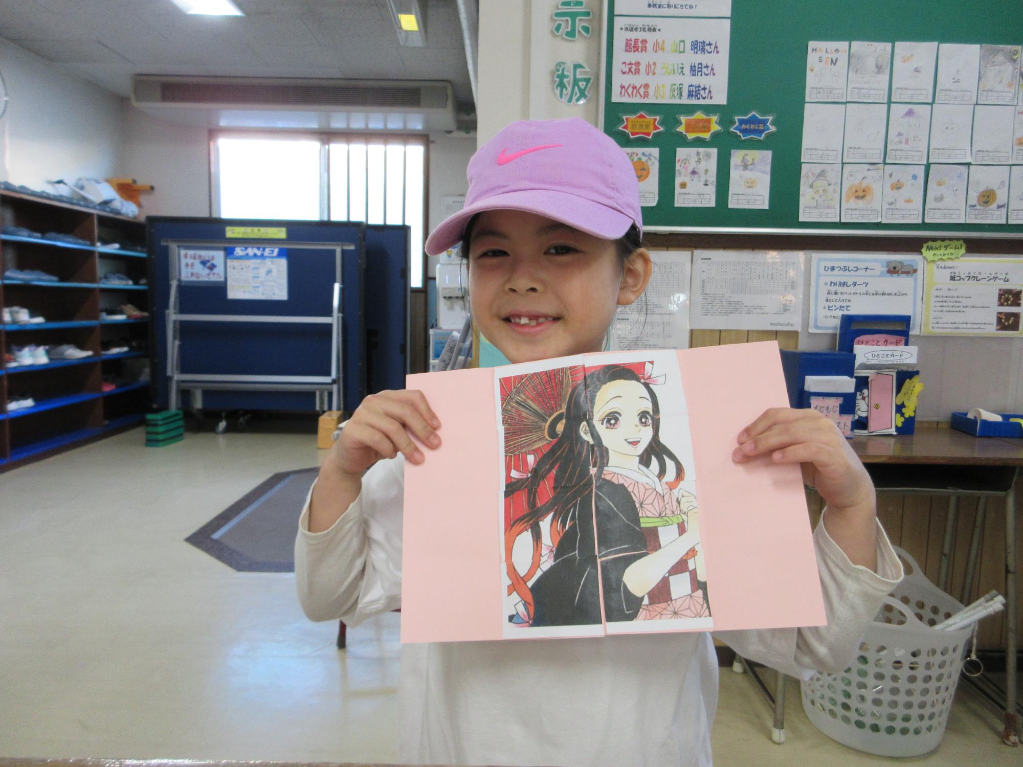 完成した作品の様子