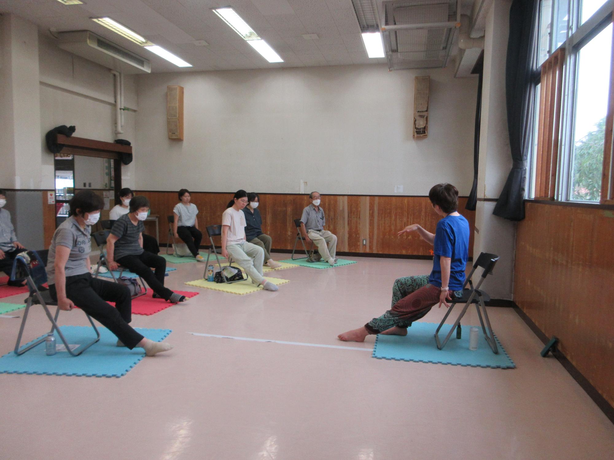 足の運動の様子