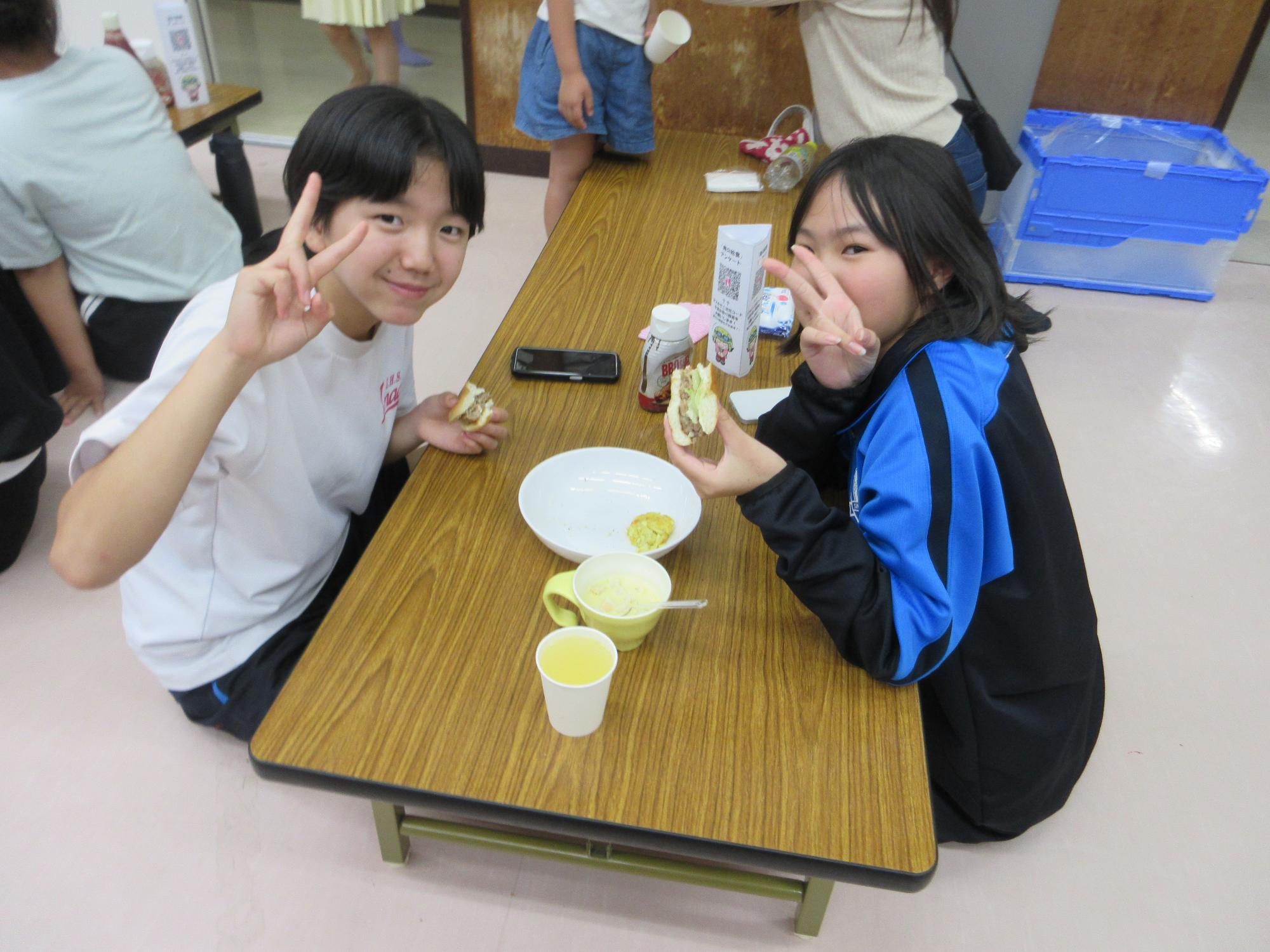 中学生の様子