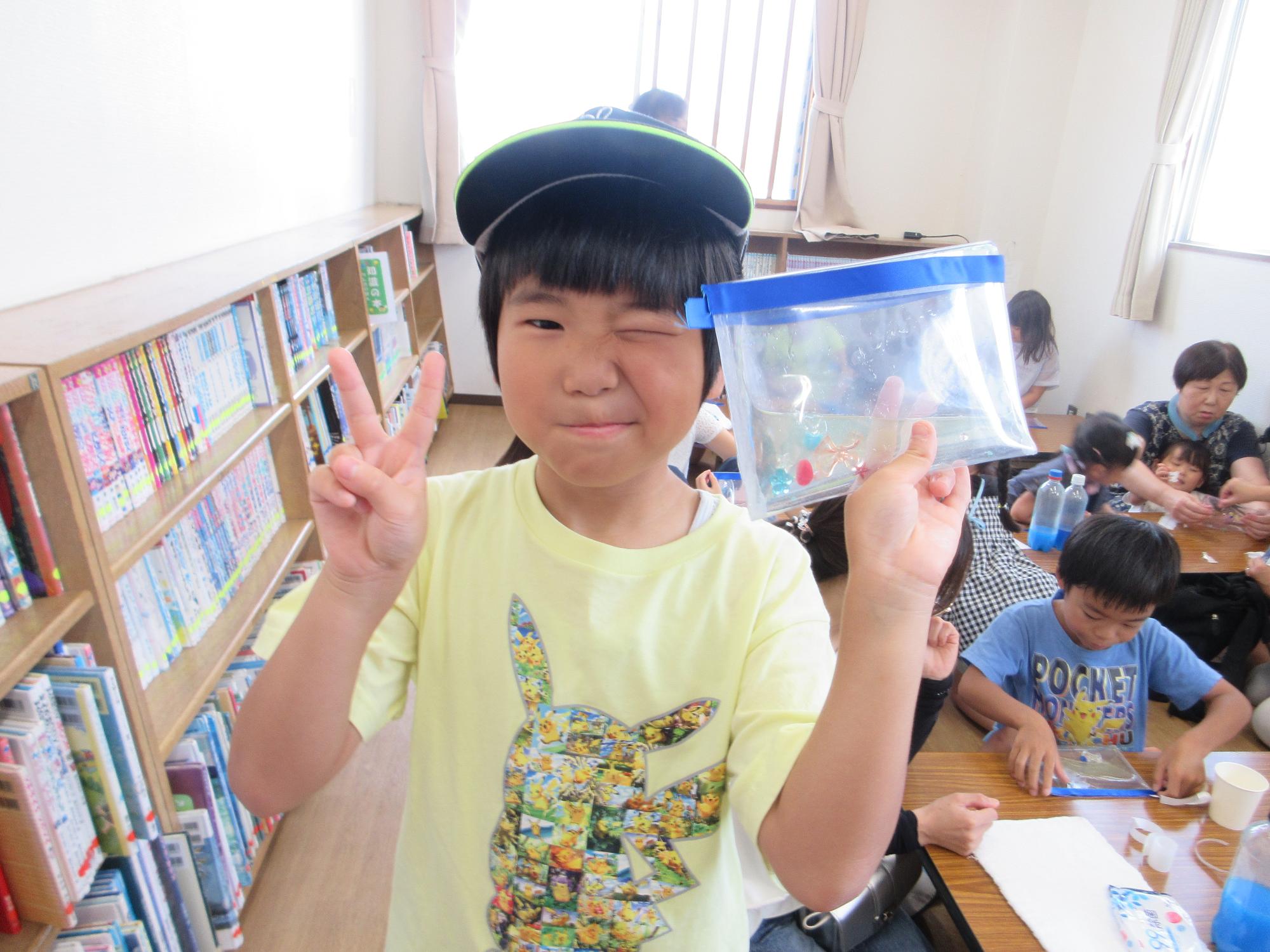 完成した作品の様子