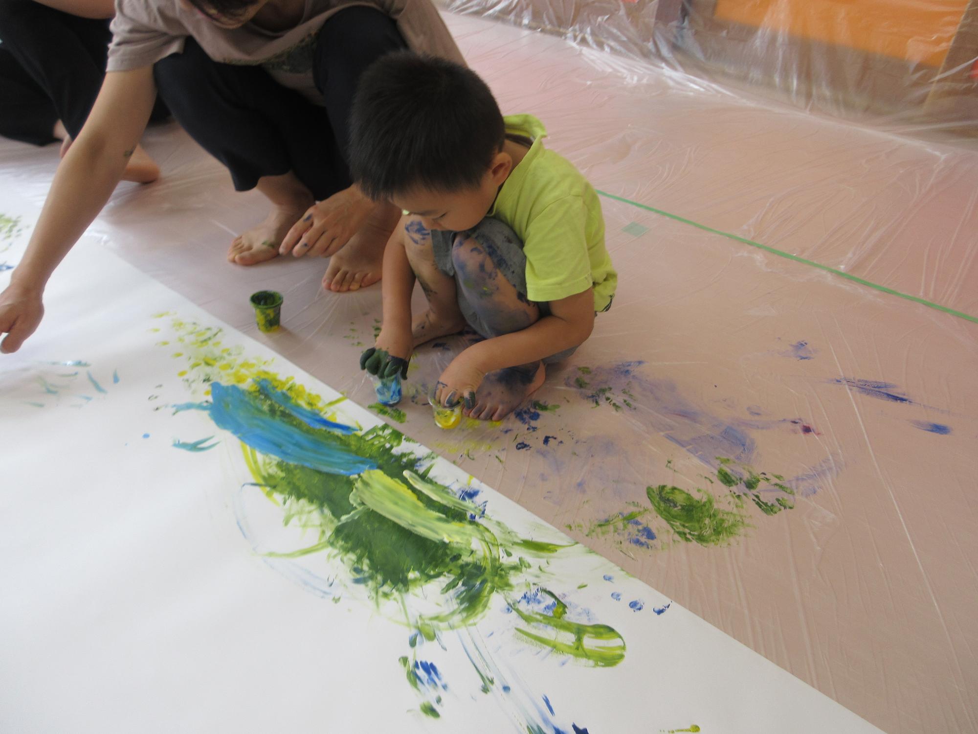 音を描いている様子