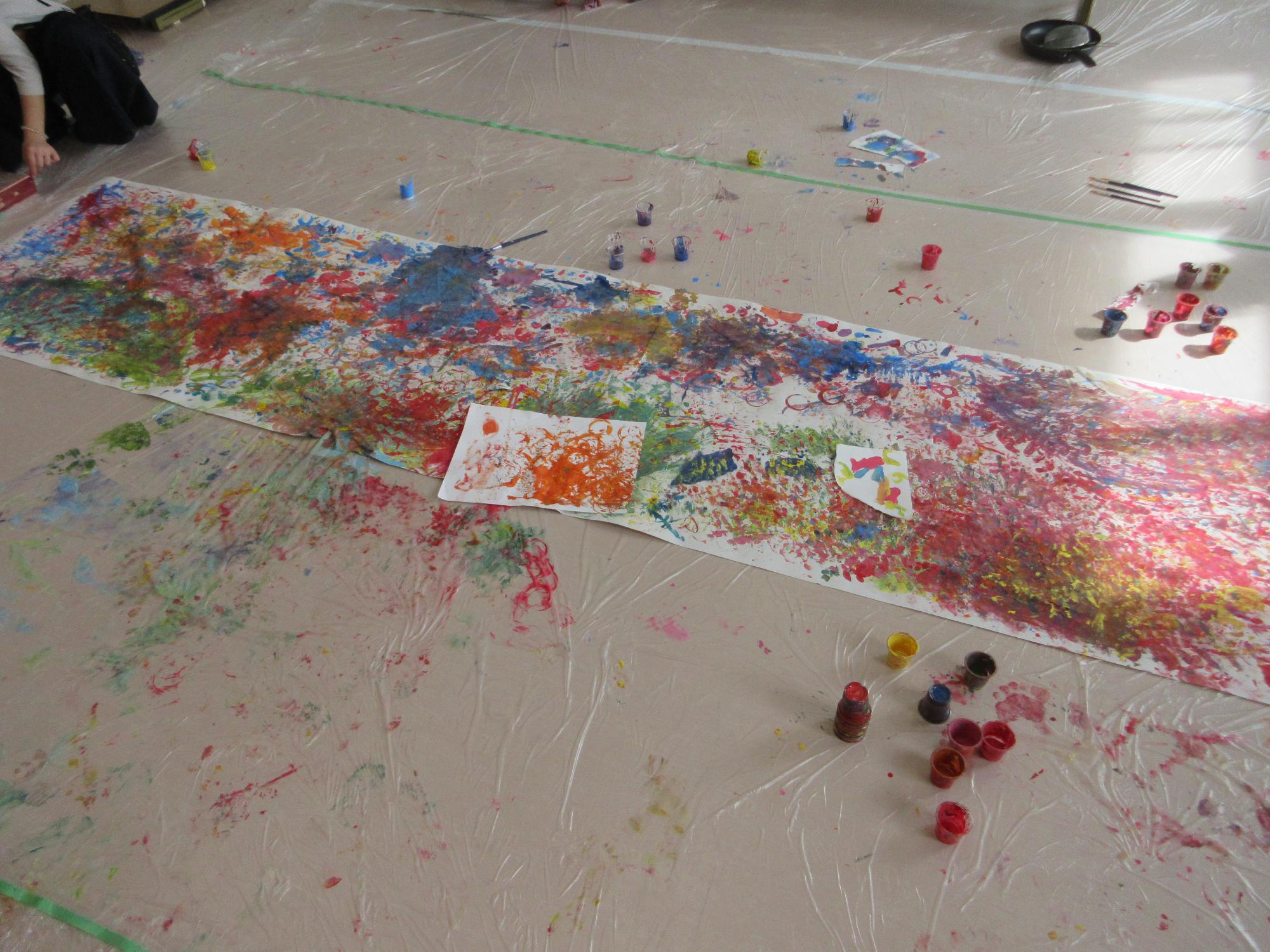 完成した作品の様子