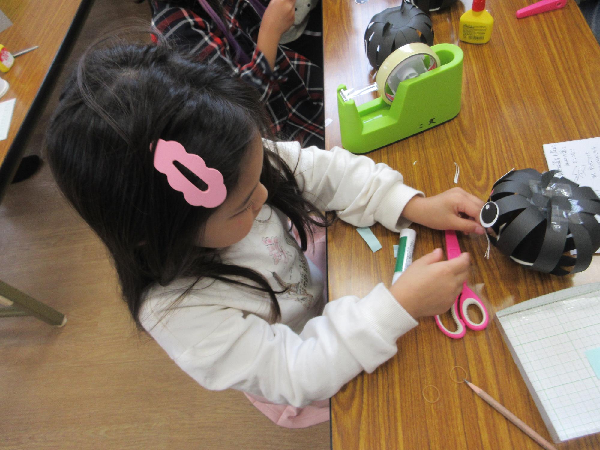 猫を作っている様子