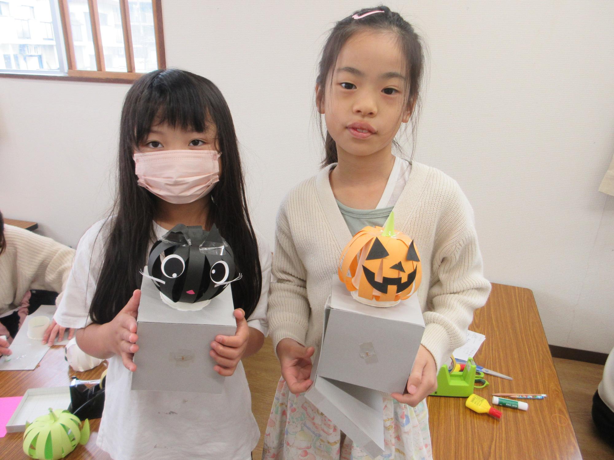 完成した作品の様子