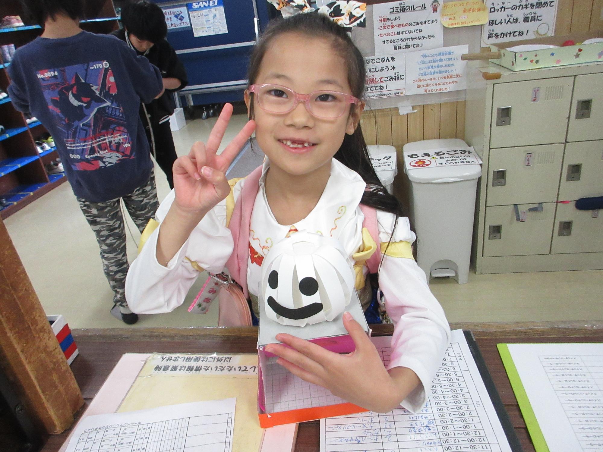 お化けを作った子どもの作品