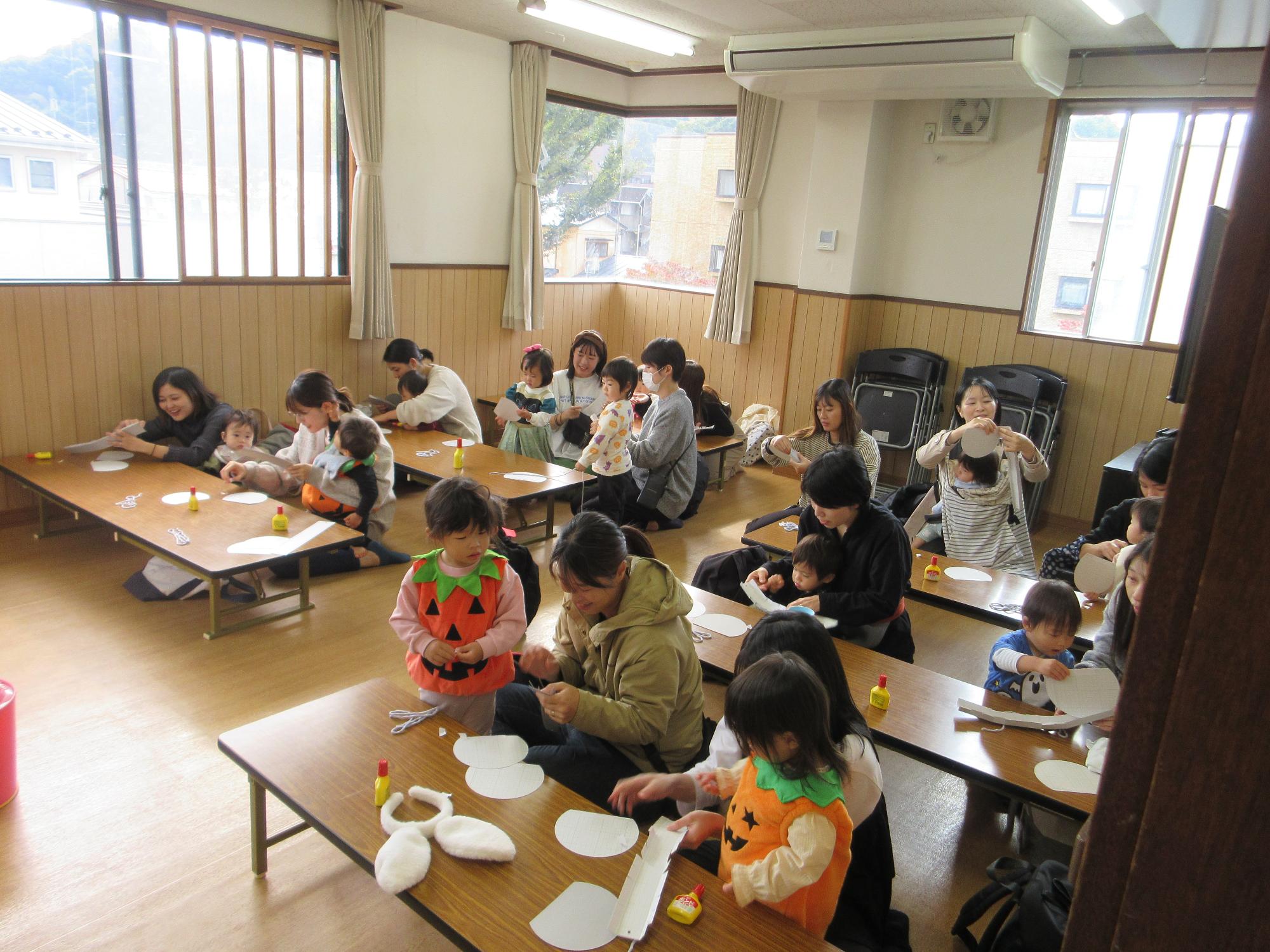 バックを作る様子