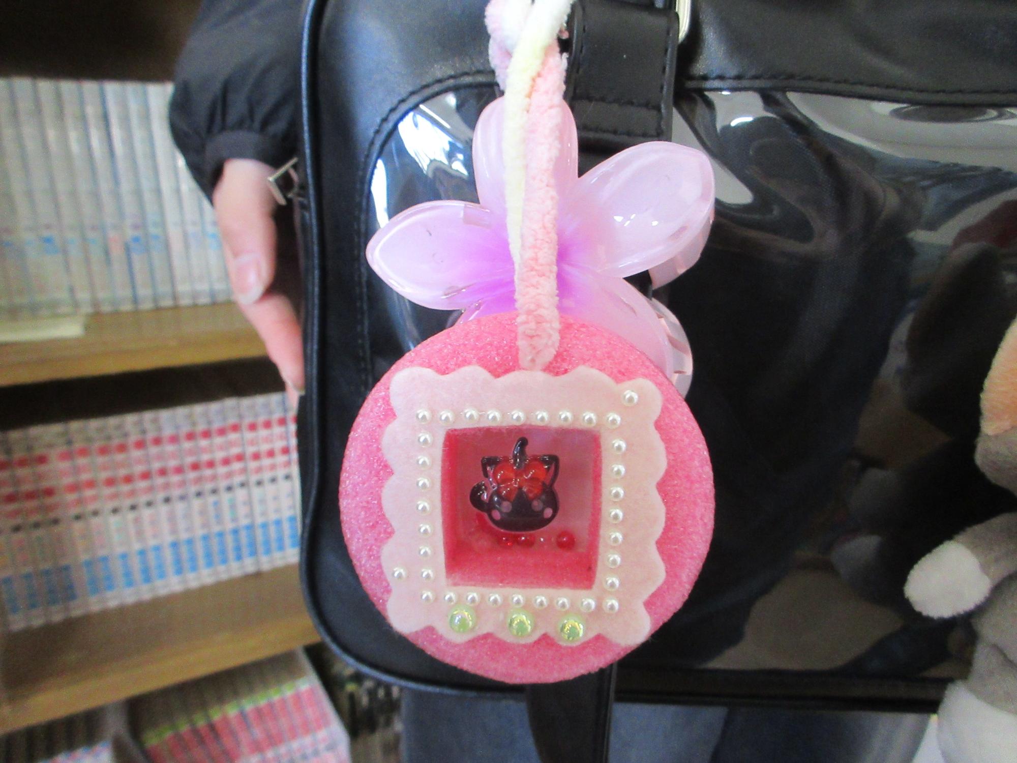 カバンにつけられた作品