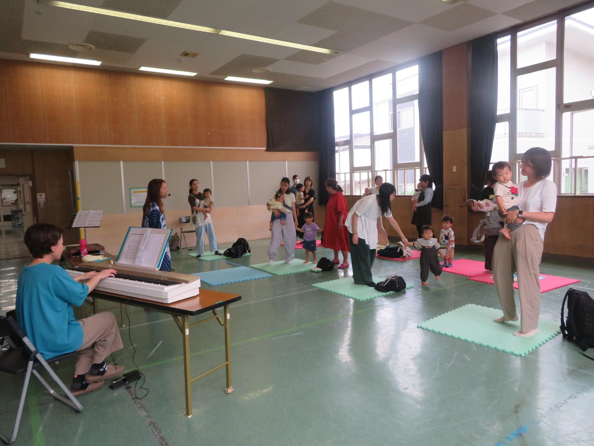 行事中の写真
