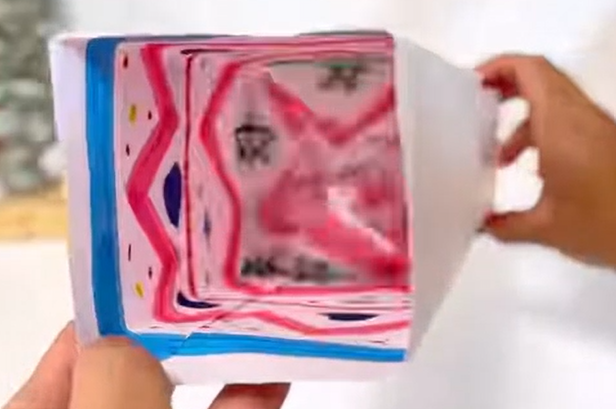 完成した万華鏡の写真