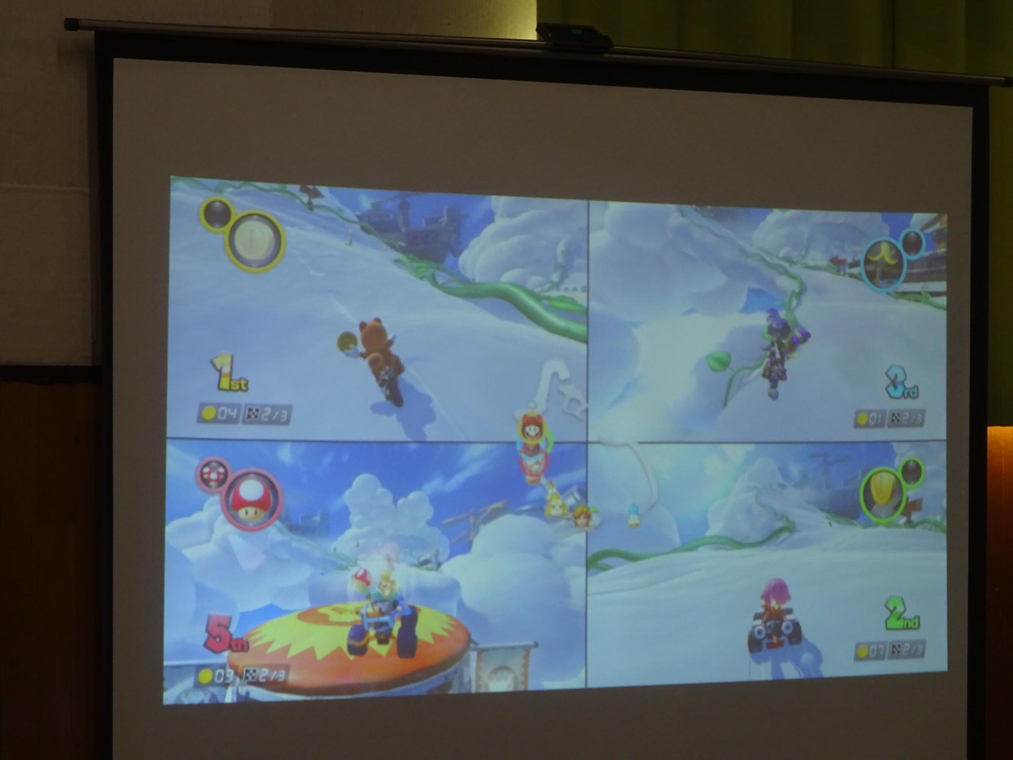 マリオカートの画面