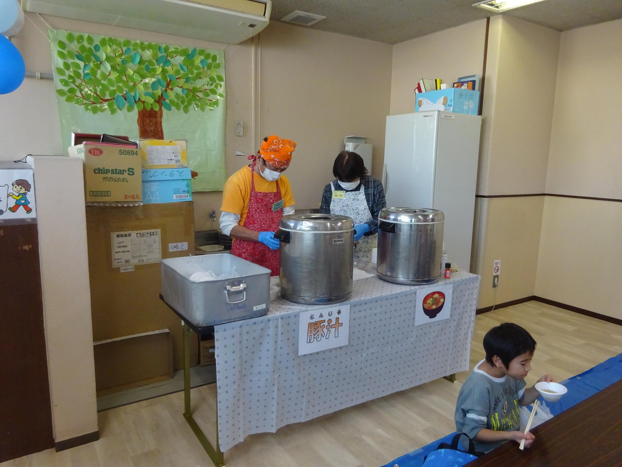 豚汁コーナーの写真