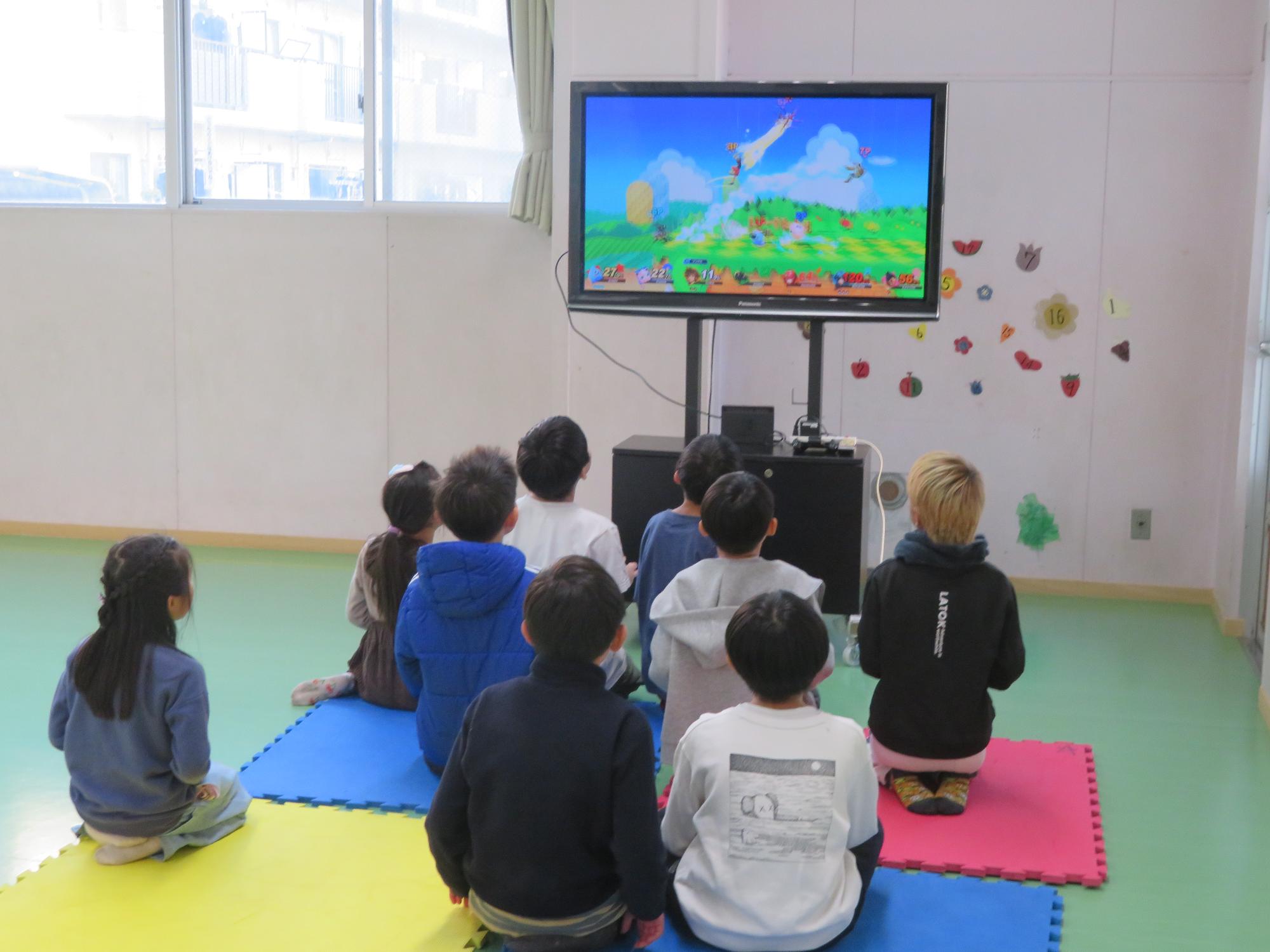 ゲームをしている写真