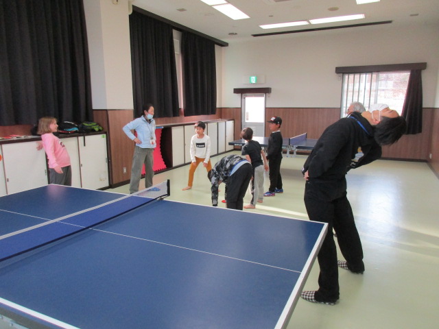 準備体操の写真