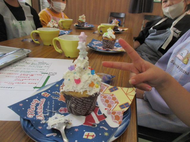 デコレーションカップケーキの写真