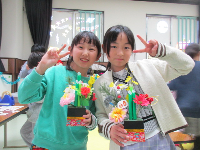 お正月かざりを作ろうの写真