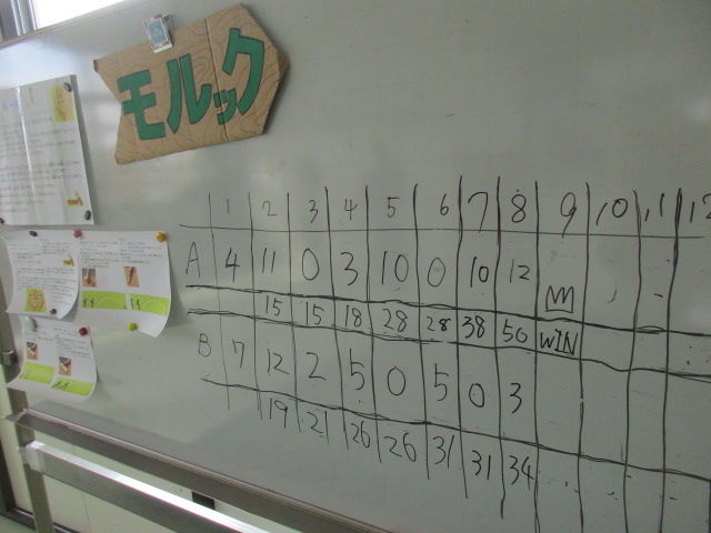 モルックの得点表の写真