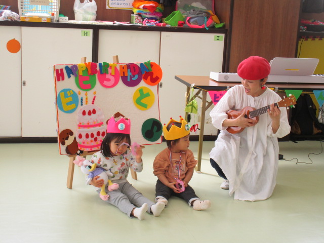 ビビちゃんとのお誕生会の写真