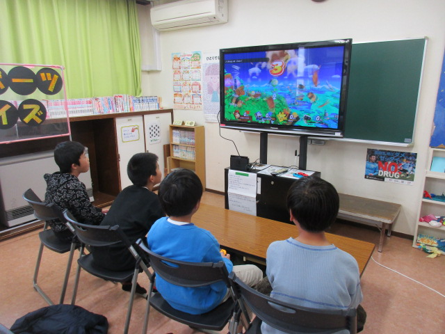 対戦ゲームの練習の写真