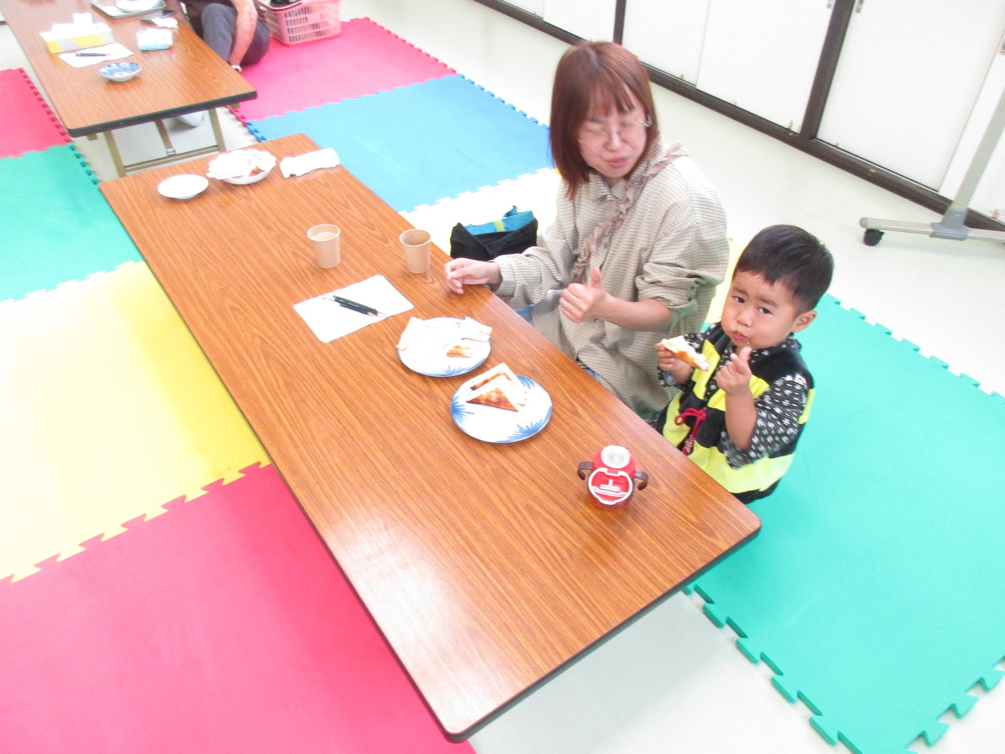 幼児親子の写真